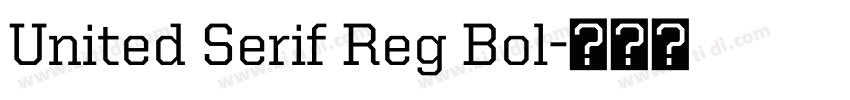 United Serif Reg Bol字体转换